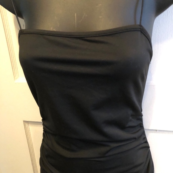 Shein long black clingy formal backless dress size 4, new or like new - Picture 4 of 8